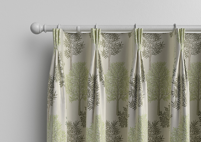 Coppice Faux Silk, Olive - Made to Measure Curtain - Image 11